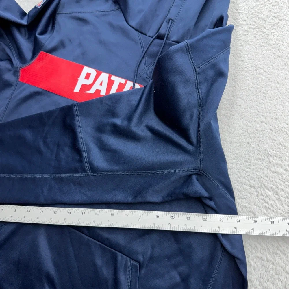 Nike NFL Onfield New England Patriots Hoodie Navy Blue Mens Large Pullover